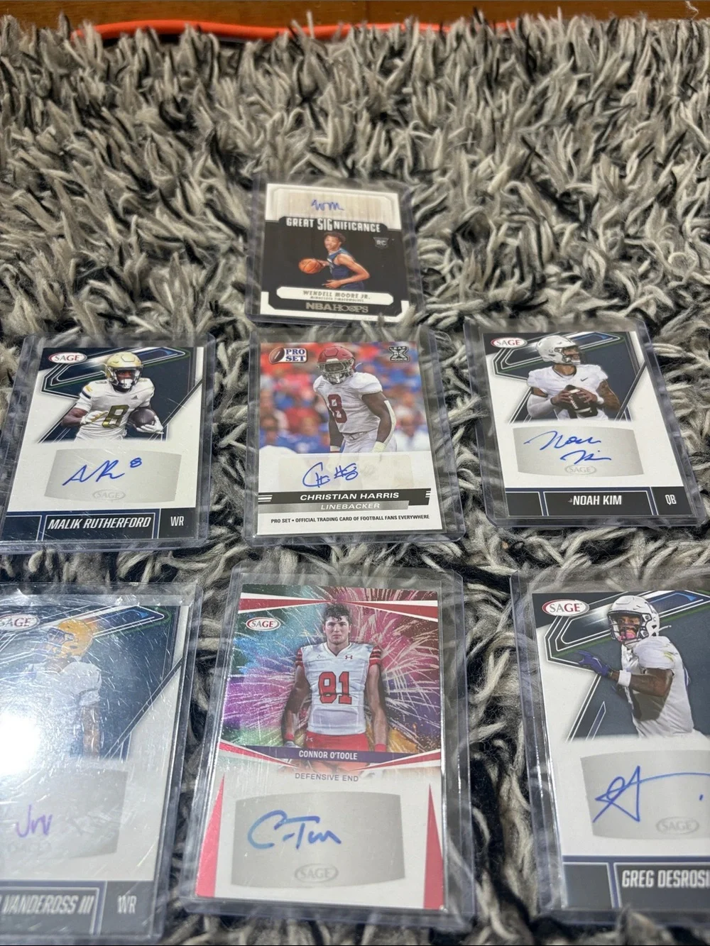 Assorted Sport Autographs Cards-Basketball/Football
